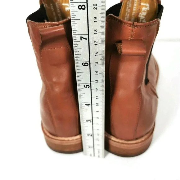 Floyd  Brown Leather Chelsea Boot Shoes Men Size 13 Pull On Side Panels - Picture 5 of 6